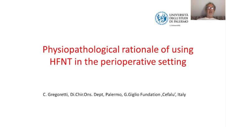 Physiopathological rationale of using HFNT in the perioperative settings