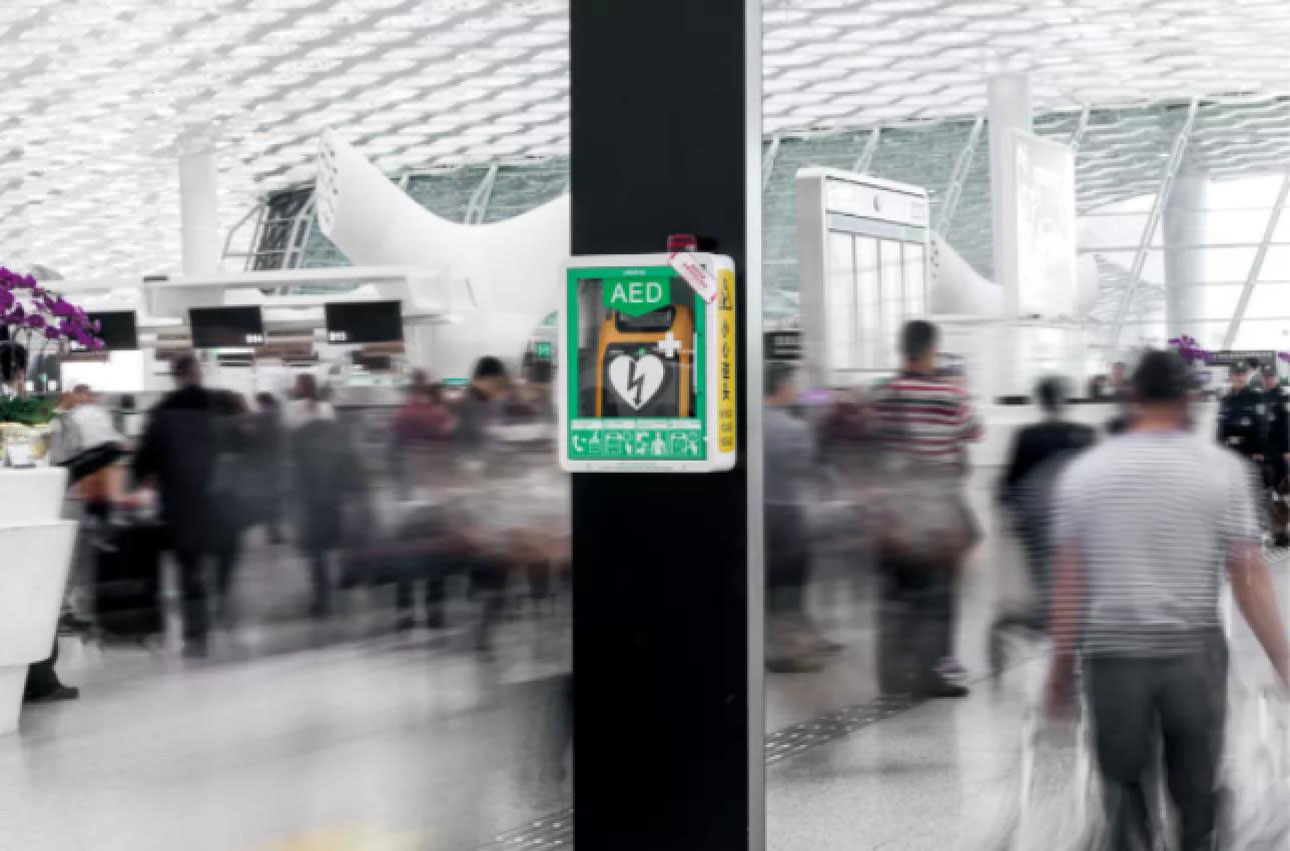 Mindray’s AED at Shenzhen Bao’an International Airport