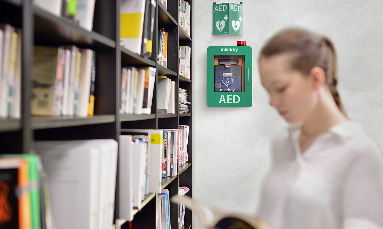 Implement an AED program in schools