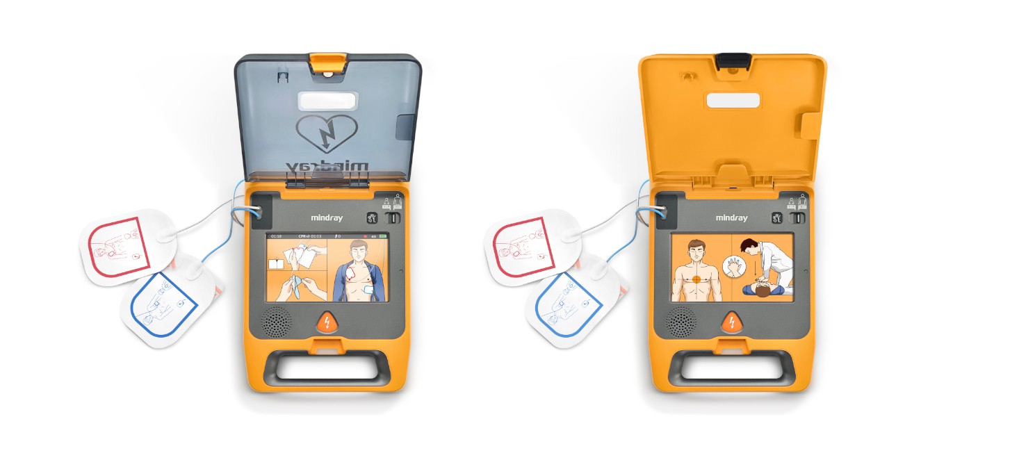 Mindray biphasic AED features 360J biphasic technology