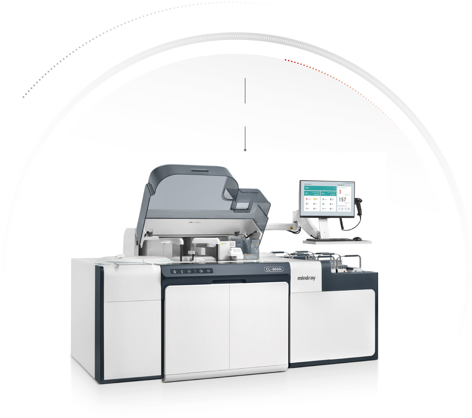 CL-8000i product image with brand design elements
