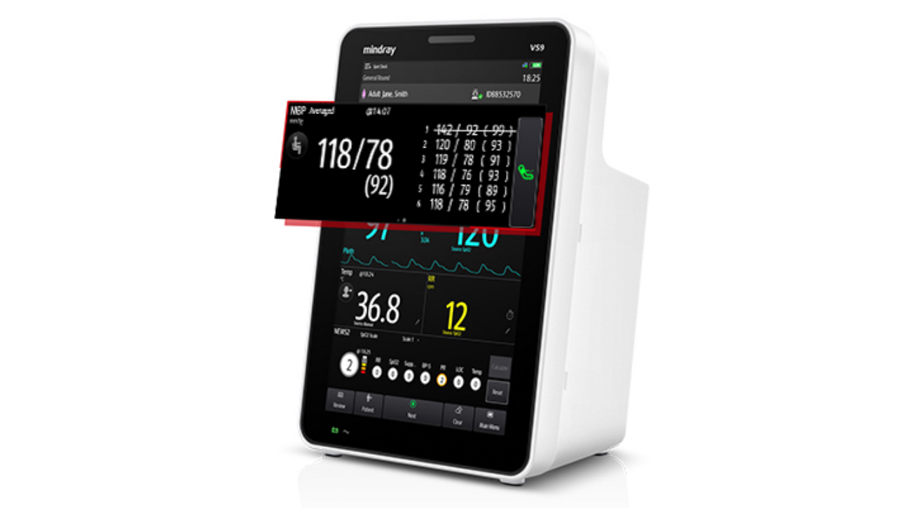 Mindray PM9000 Patient Monitor with 3/5 Lead ECG, NIBP, SpO2, IBP