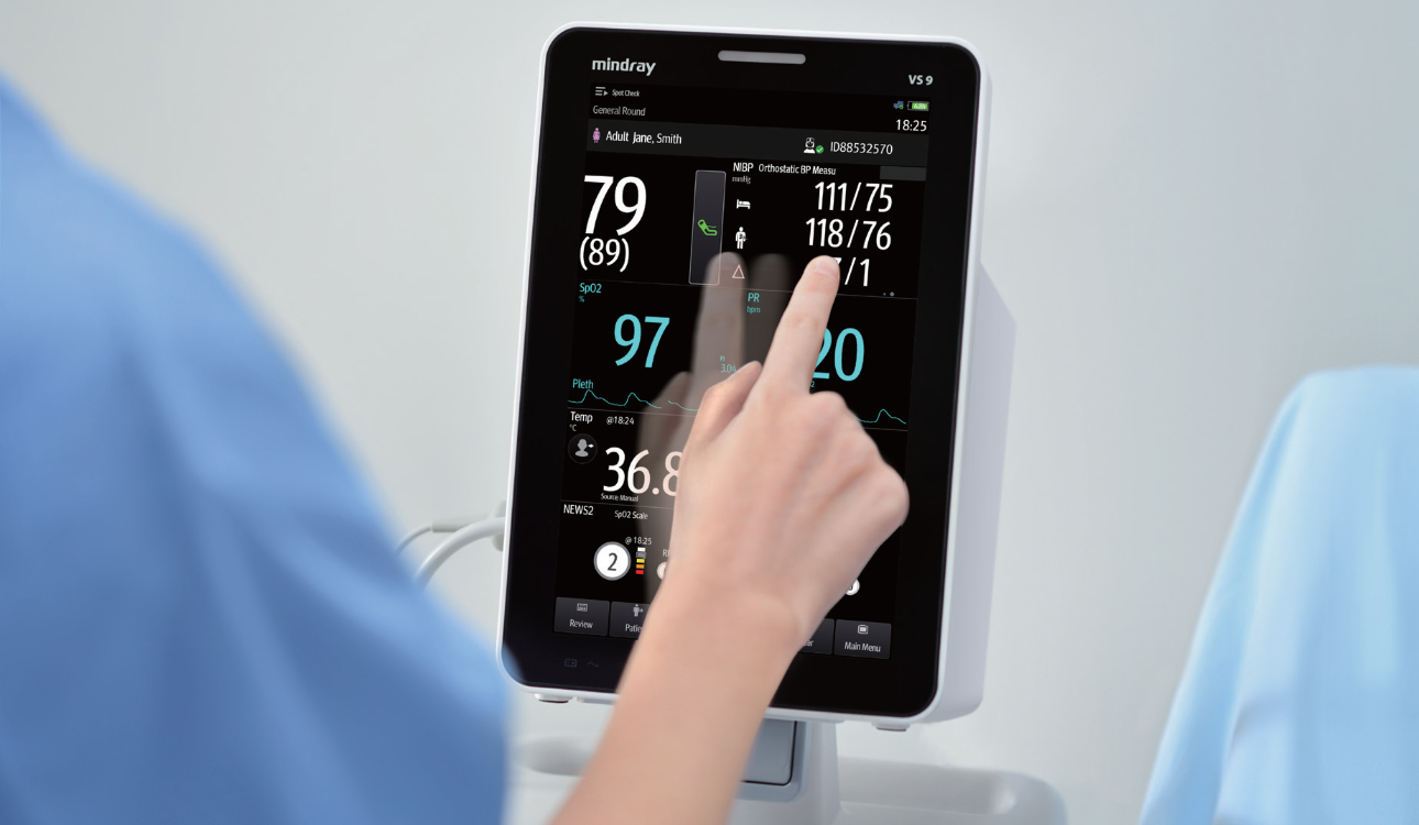 Mindray VS900C Vital Signs Monitor with Nellcor SpO2 and Smartemp Vital  Signs Monitor Units