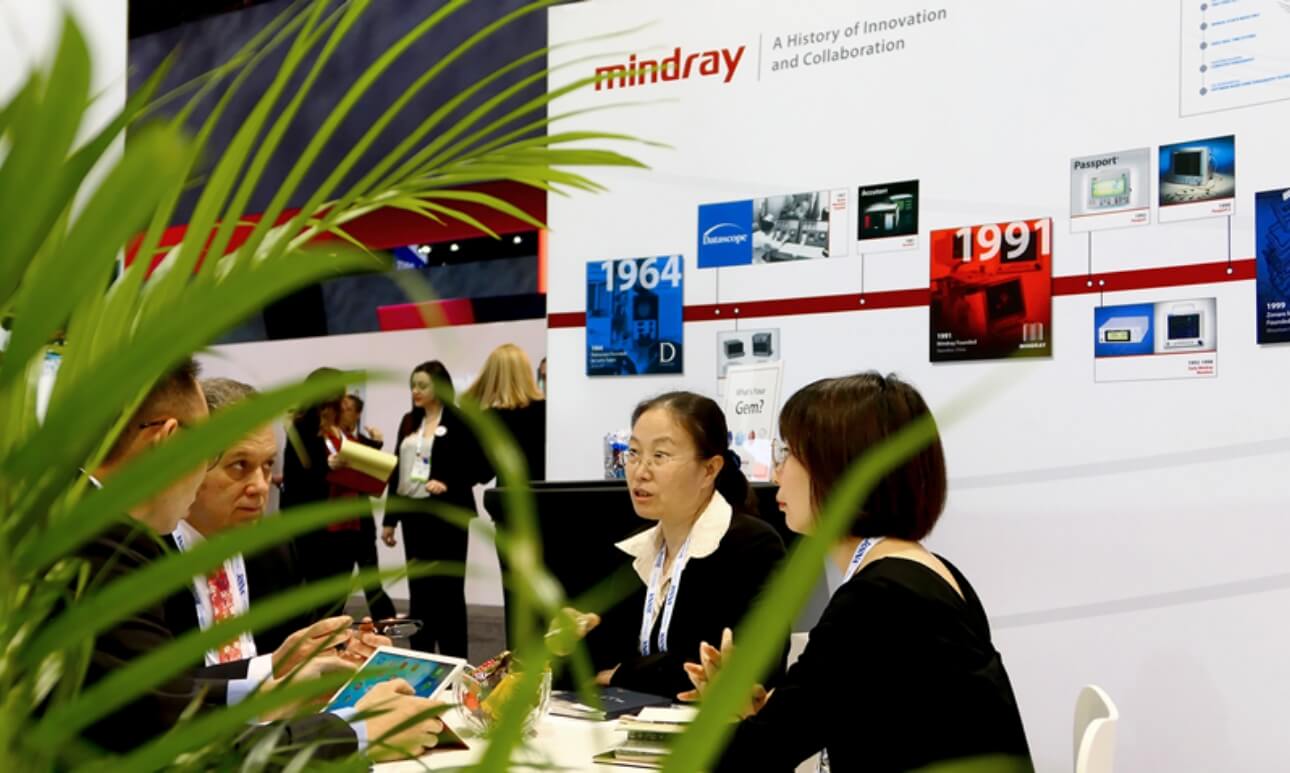 迈瑞展台接待全球观众