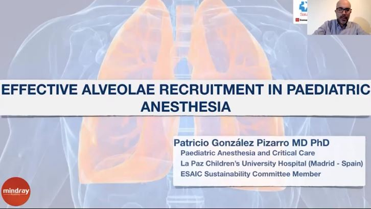 Effective alveolae recruitment in paediatric anesthesia