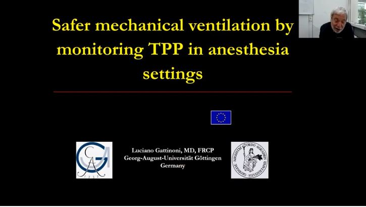 Safer mechanical ventilation by monitoring TPP in anesthesia settings