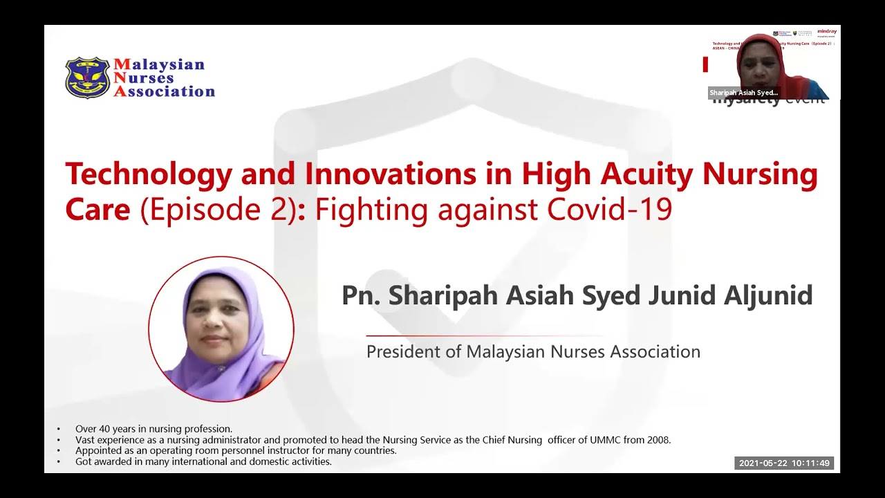 Technology & Innovations in High Acuity Nursing Care, ASEAN-China Fighting against Covid-19