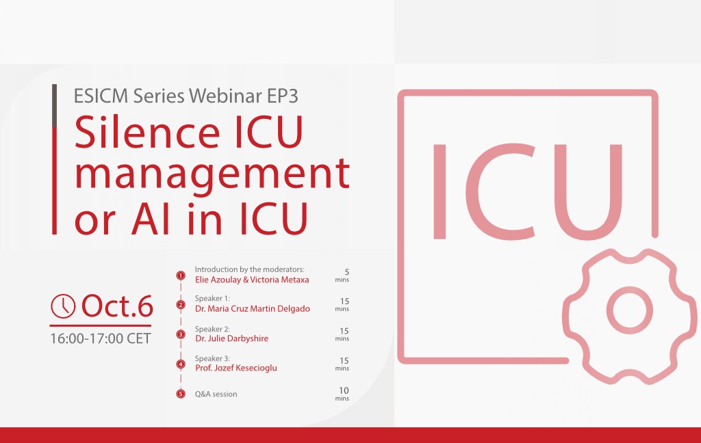 Silence ICU management or AI in ICU  - ESICM 2022 Webinar Series EP3