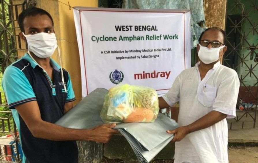 Mindray India Initiates Disaster-Relief Measures after Cyclone Amphan Hit Coastal Areas